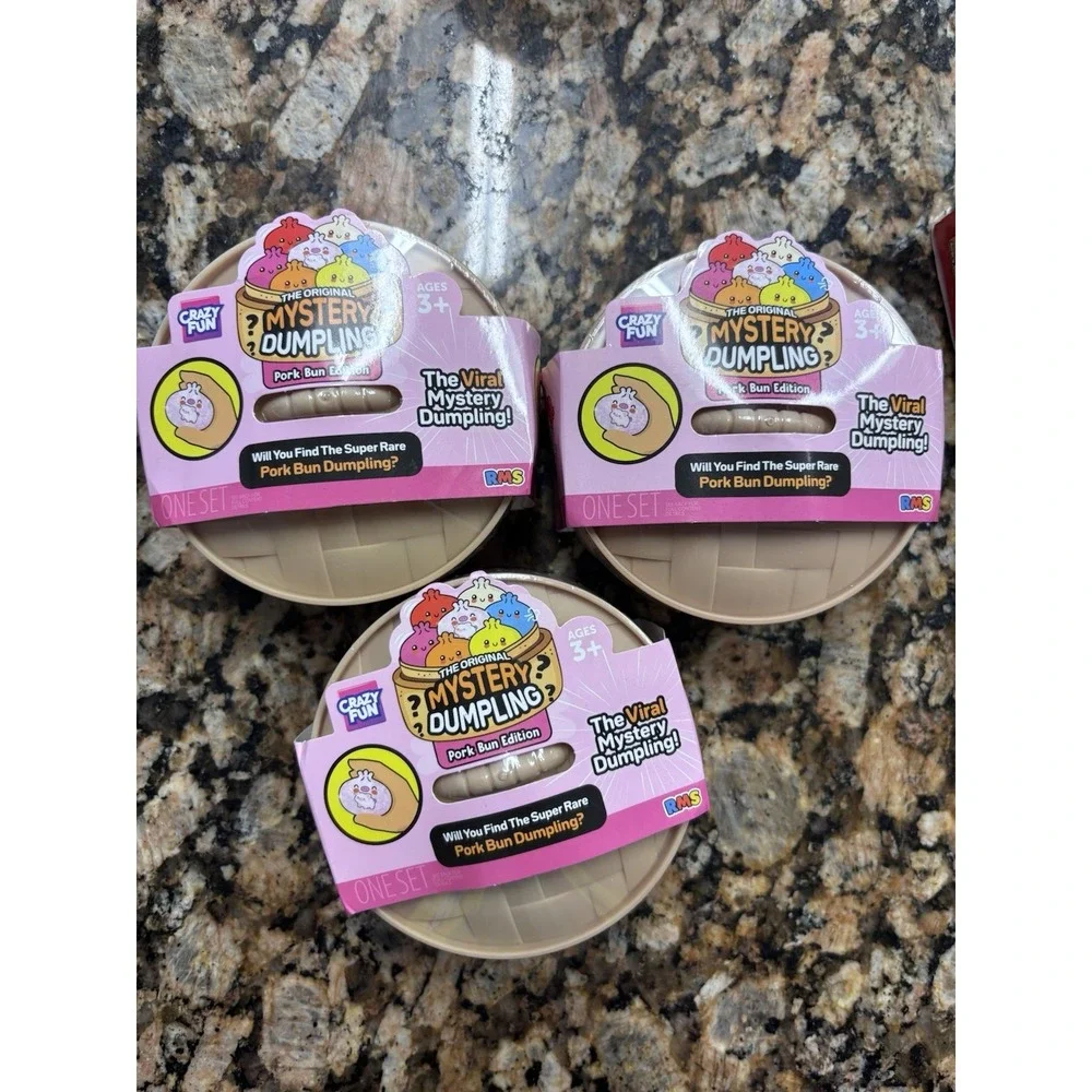 Crazy Fun Mystery Dumpling Pork Bun Edition Five Below Lot of 3
